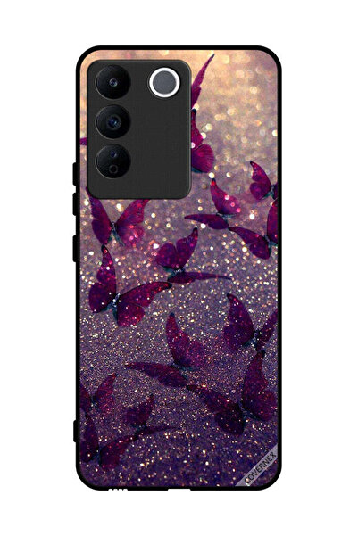 Covernex Protective Case Cover For Vivo S16e Glitter Butterflies