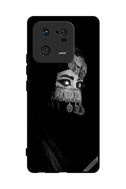 Covernex غطاء حماية لهاتف شاومي 13 برو، فتاة ذات عيون جميلة ووجه مزين بالمجوهرات