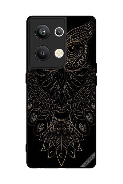 Covernex غطاء حماية لهاتف Oppo Reno 9 Pro Plus بتصميم بومة زهرية عصرية