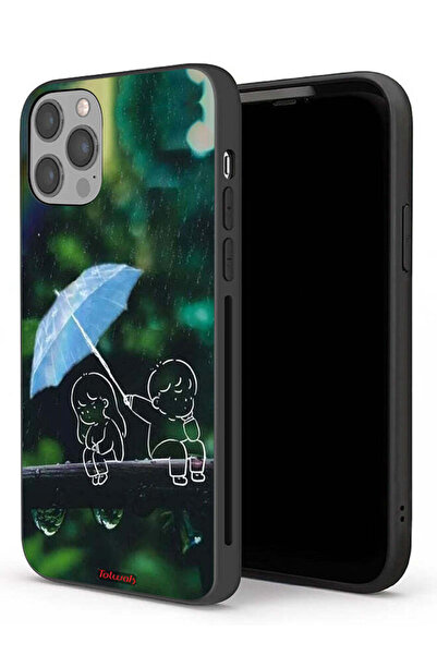 Tolwak جراب حماية لهاتف Apple iPhone 12 Pro بتصميم زوجين من الفن التجريدي