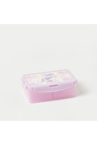 Juniors Unicorn Print 3-Compartment Lunch Box