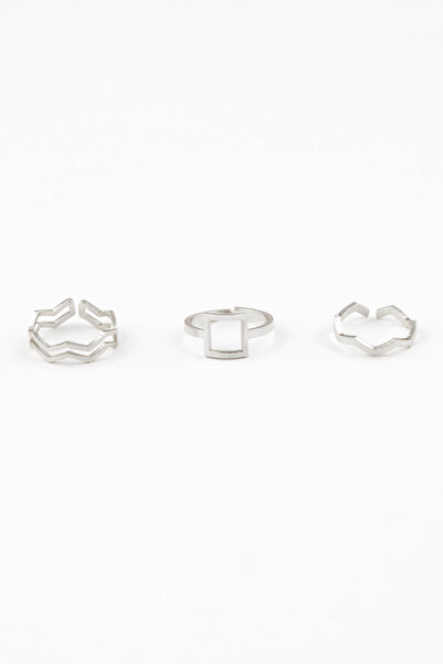 Sortie Aksesuar مجموعة خواتم من الفولاذ المقاوم للصدأ قابلة للتعديل بطول مربع...