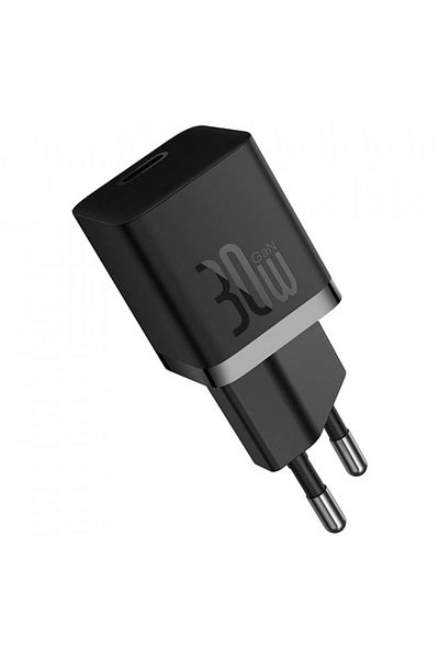 Baseus Charger Type-c, Fast Charging, Gan, 30w - (CCGN070401) - Black