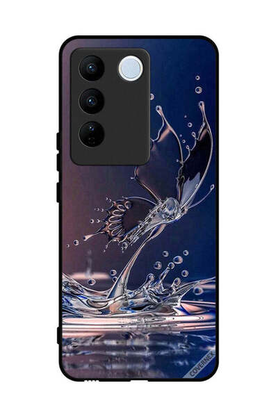 Covernex غطاء حماية لهاتف فيفو S16 برو - قطرات الماء - فراشة
