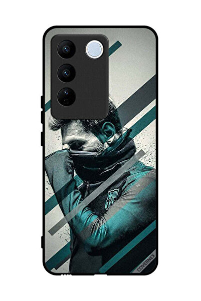 Covernex غطاء حماية لهاتف Vivo V27 بتصميم وجه ميسي المختبئ