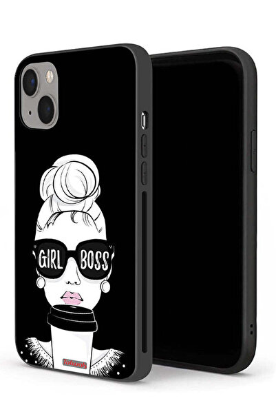 Tolwak جراب حماية لجهاز Apple iPhone 13 mini Girl Boss