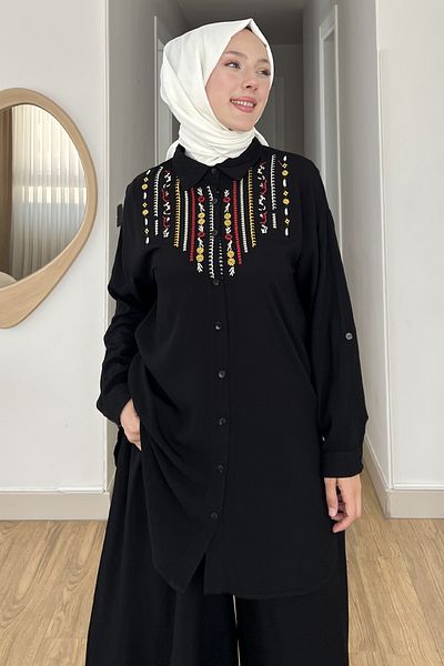 Saklı Butik Aybike Symmetrical Embroidery Suit Sk-8535