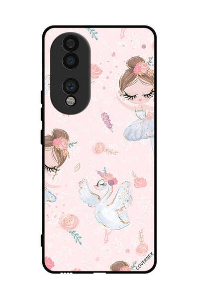 Covernex غطاء حماية لهاتف Honor 70 - فتاة وزهور