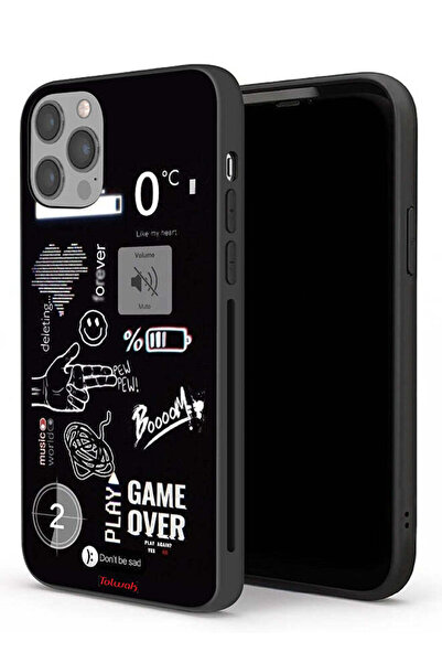 Tolwak جراب حماية لجهاز Apple iPhone 12 Pro Max Game Over Pew Pew