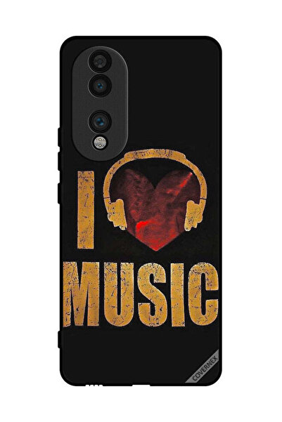 Covernex غطاء حماية لهاتف Honor 70 Vintage I Love Music