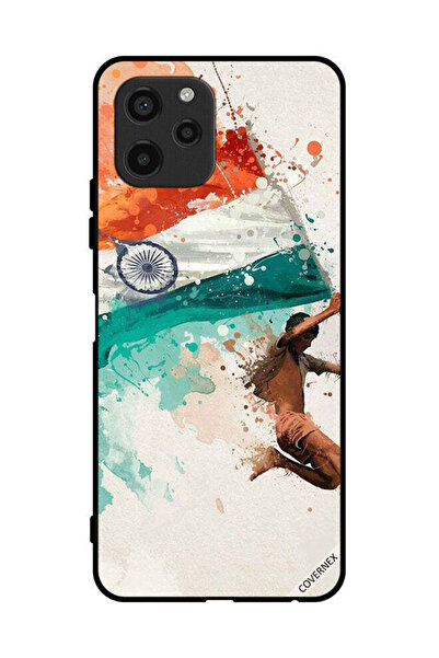 Covernex غطاء حماية لهاتف هواوي إنجوي 50z يحمل علم الهند أثناء الطيران