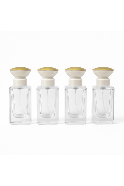 Büyülü Şişeler 50 ml Şeffaf Cam Yeniden Doldurulabilir Parfüm Şişesi – Oval B...