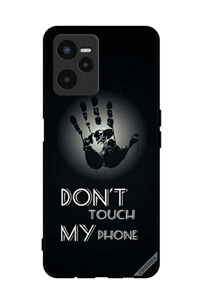 Covernex غطاء حماية لهاتف Realme C35 مكتوب عليه "لا تلمس هاتفي باليد"