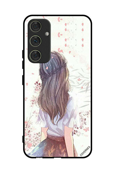 Covernex غطاء حماية لهاتف سامسونج جالاكسي A34 - فتاة لطيفة في تفكير عميق