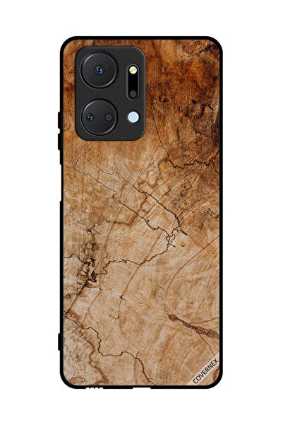 Covernex غطاء حماية لهاتف Honor X7a بنمط خشبي عتيق