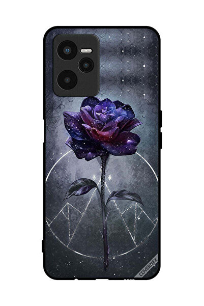 Covernex غطاء حماية لهاتف Realme C35 بخلفية زهور داكنة