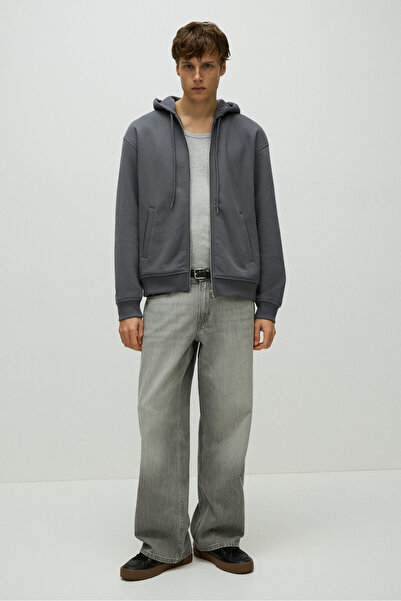 H&M Loose Fit Kapüşonlu ve Fermuarlı Üst