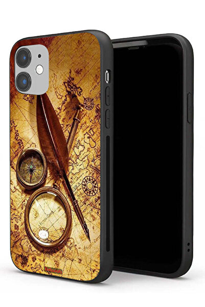 Tolwak جراب حماية لجهاز Apple iPhone 11 بتصميم بوصلة عتيقة