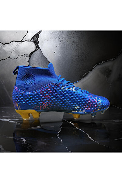 MBrands Ghete de fotbal Sky Wing, 9701 cu orteză pentru gleznă, crampoane, albastru 41