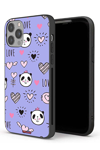Tolwak غطاء حماية لجهاز Apple iPhone 12 Pro بتصميم Love And Panda Doodle