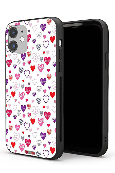 Tolwak غطاء حماية لهاتف Apple iPhone 11 برسومات قلوب