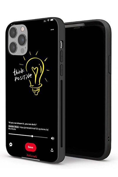 Tolwak جراب حماية لجهاز Apple iPhone 12 Pro - فكر بإيجابية