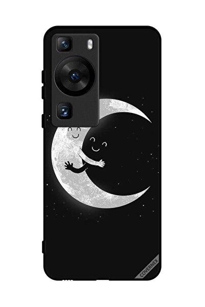 Covernex غطاء حماية لهاتف هواوي بي 60 - عناق القمر والسماء المظلمة