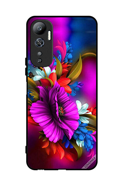 Covernex غطاء حماية لهاتف Infinix Hot 20 HD Flowers