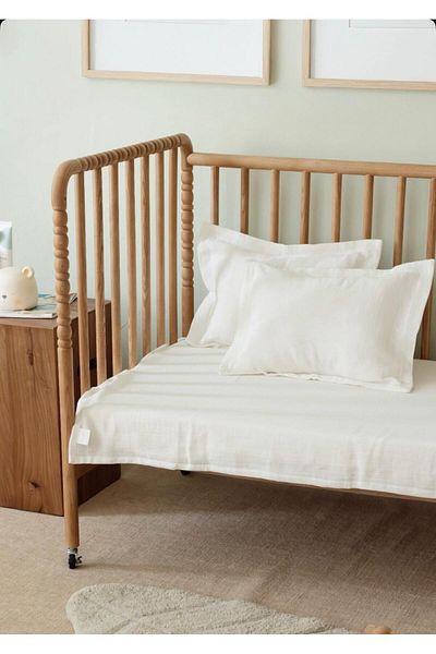 Belsina Home 2 Pieces |   Plain White Baby Pillow with Cover |   35X45Cm |   90% Cotton
