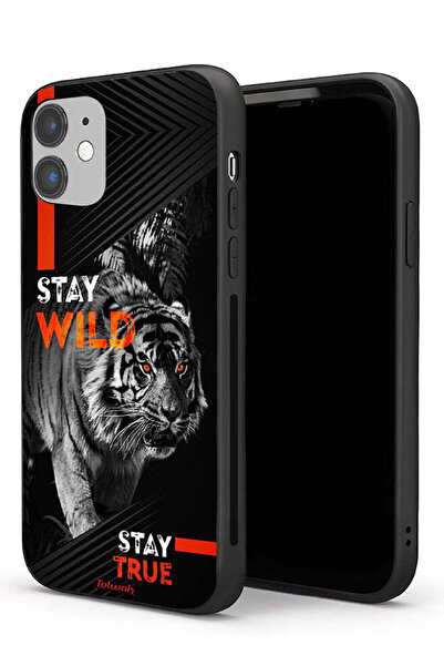 Tolwak جراب حماية لجهاز Apple iPhone 11 - Stay Wild Stay True