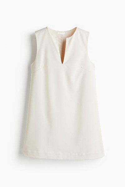 H&M Gabardin Düz Kesim Elbise