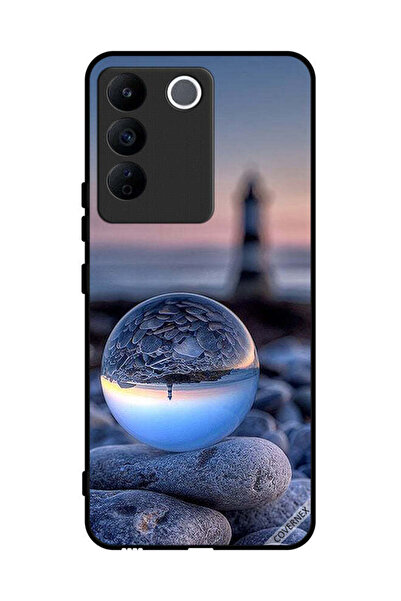Covernex غطاء حماية لهاتف Vivo V27e، تصوير رائع للطبيعة في زجاج دائري