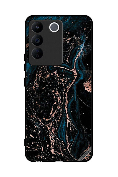 Covernex غطاء حماية لهاتف Vivo V27e بنمط مزيج من الرخام واللون العادي