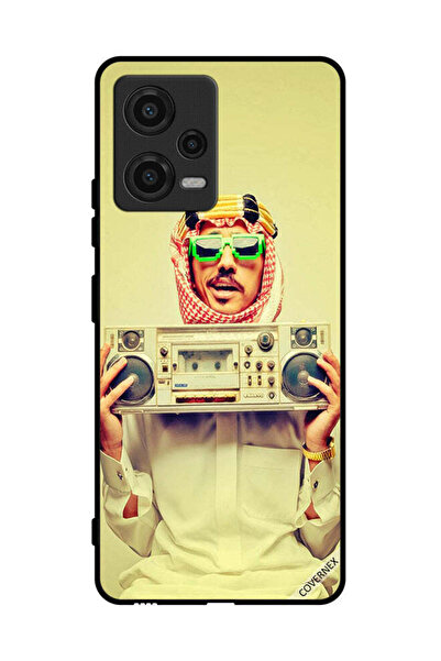 Covernex غطاء حماية لهاتف Xiaomi Poco X5 يحمل جهاز موسيقى عتيق