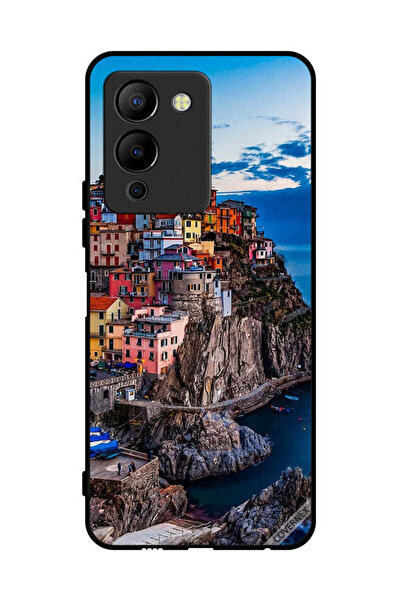 Covernex غطاء حماية لهاتف Infinix Note 12 G96 - منازل ملونة على البحر