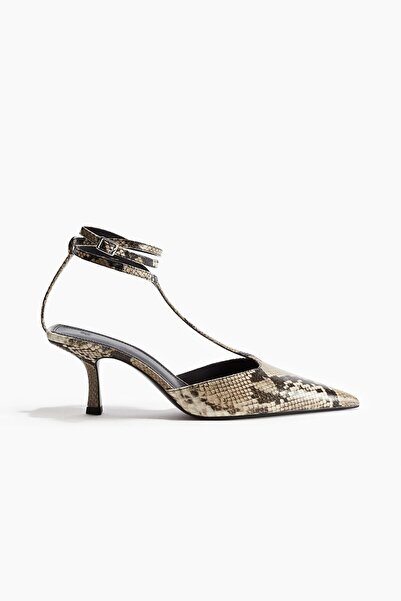 H&M Topuklu ve Şeritli Sandalet