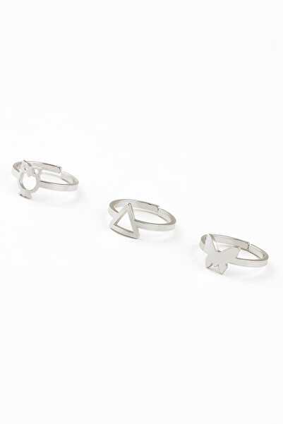 Sortie Aksesuar مجموعة خواتم من الفولاذ المقاوم للصدأ قابلة للتعديل مع شكل بو...