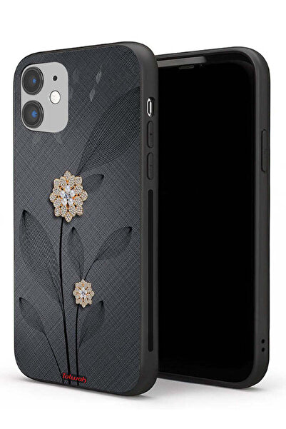 Tolwak غطاء حماية لجهاز Apple iPhone 11 برسومات زهور ماسية