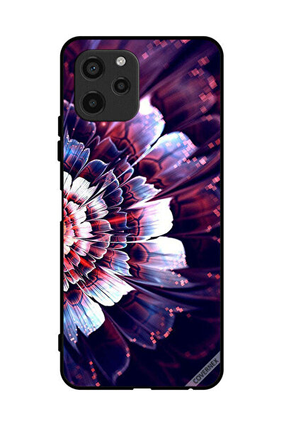 Covernex غطاء حماية لهاتف هواوي إنجوي 50z مع زهرة كبيرة منعكسة على الجانب الأيسر