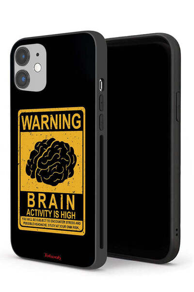 Tolwak حافظة حماية لجهاز Apple iPhone 12 mini تحذير: نشاط الدماغ مرتفع