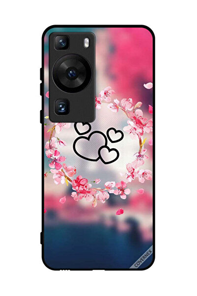 Covernex غطاء حماية لهاتف هواوي بي 60 - مشبك فني على شكل قلوب