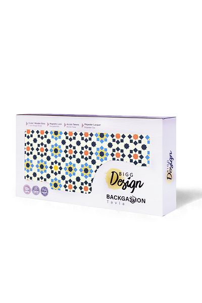 Biggdesign Star Backgammon |   Anti-Scratch Floor, Magnetic Mdf Case, 2 Layers of Varnish Polished
