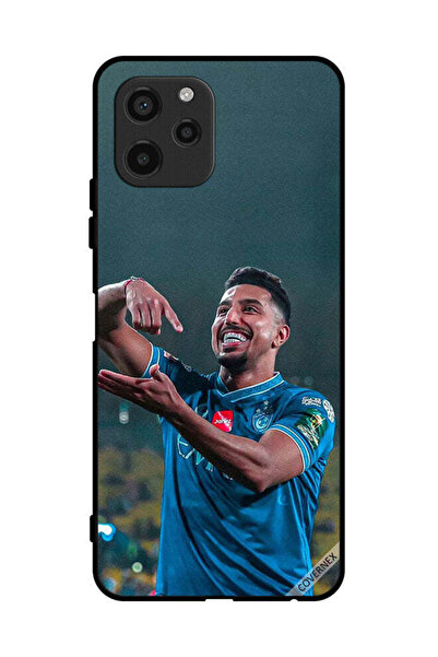 Covernex غطاء حماية لهاتف هواوي إنجوي 50z - سالم الدوسري يحمل كرة قدم