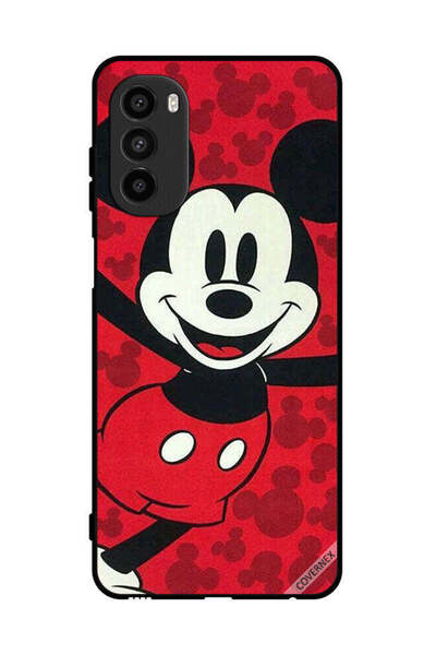 Covernex غطاء حماية لهاتف موتورولا موتو جي 52 ميكي ماوس سعيد