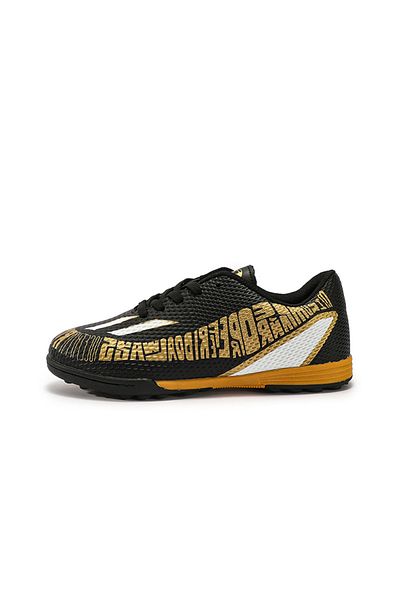 MBrands Ghete de fotbal pentru copii, MBrands, mărimea 7.7 pentru gazon sintetic, negru 37