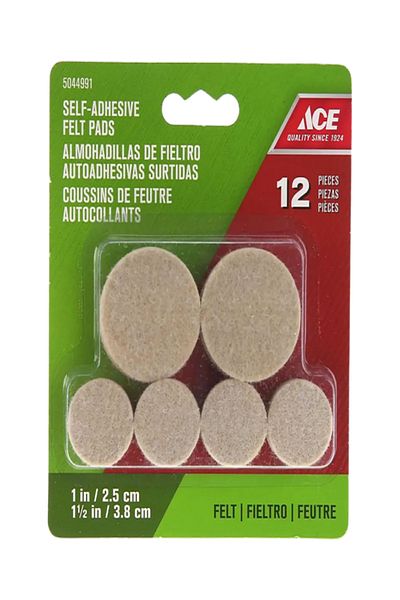ACE Self-Adhesive Heavy-Duty Easy Installing Round Protective Felt Pads