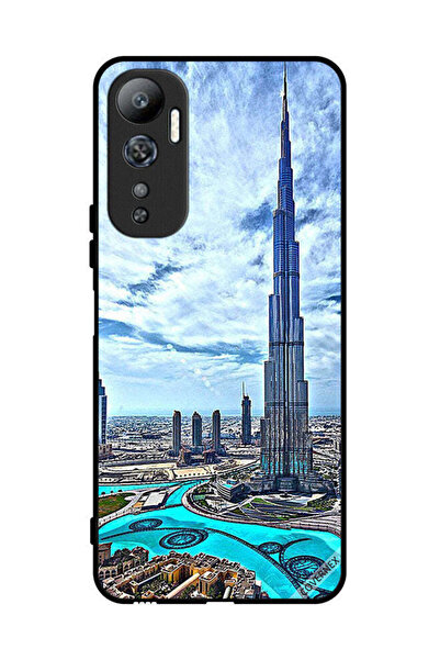 Covernex غطاء حماية لهاتف إنفينيكس هوت 20 برج خليفة - غيوم مؤثرة