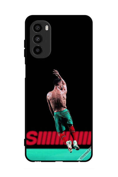 Covernex غطاء حماية لهاتف موتورولا موتو جي 52 رونالدو في الهواء