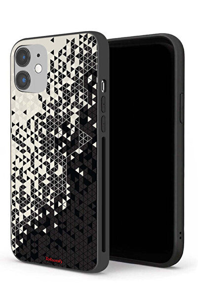 Tolwak حافظة حماية لجهاز Apple iPhone 12 mini بنمط مثلث فني رقمي