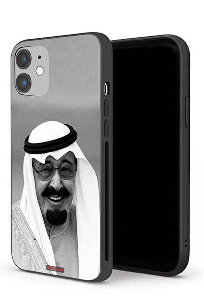 Tolwak غطاء حماية لجهاز آيفون 12 ميني من آبل، صورة الملك عبدالله مبتسماً